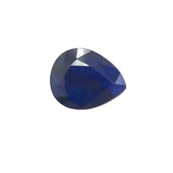 4ct Treated Blue Sapphire Pear Shape 10.9x8.8 #BS-782