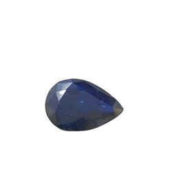 3ct Treated Blue Sapphire Pear Shape 11.5x8.2 #BS-827