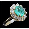 Image 2 : 2.69ct Emerald 14K Yellow Gold Ring