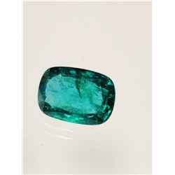5.68ct Emerald Cushion cut
