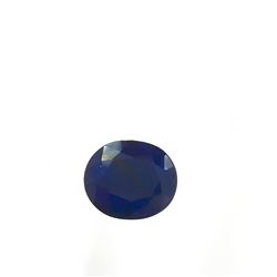 8ct Treated Blue Sapphire Oval Shape 13.8x11.7 #BS-834
