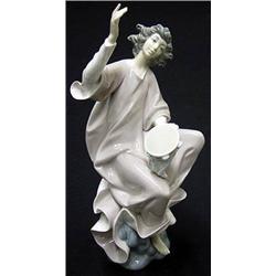 Lladro-Angel with Tambourine; L. No. 13