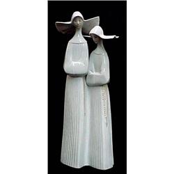 Lladro-Nuns; L. No. 4611;  13" high; is