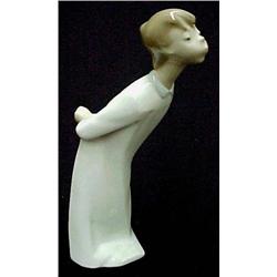 Lladro-Boy Blowing;L. No. 4869; 7.75" h