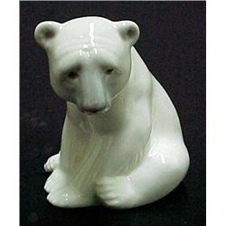Lladro-Seated Polar Bear; L. No. 1209; 