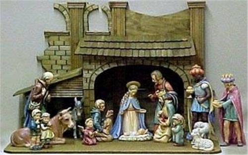 Hummel Nativity set with creche; includ