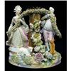 Image 1 : Meissen type porcelain double figural l