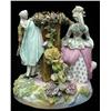 Image 4 : Meissen type porcelain double figural l