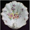 Image 1 : Meissen clamshell dish; polychrome flor