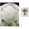Image 4 : Meissen clamshell dish; polychrome flor