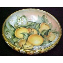 Hand painted porcelain center bowl depi