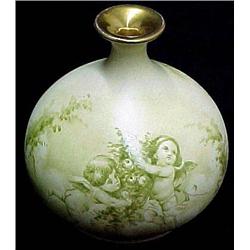 Royal Bonn bud vase; pear form with han