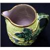 Image 2 : Majolica pitcher; blackberry and leaf d