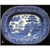 Image 4 : Three Blue Willow platters including tw