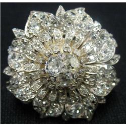 Gold and silver Victorian mine cut diam