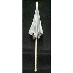 Edwardian lady's silk parasol with carv