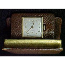 Book of Time Packard timepiece in leath