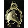 Image 2 : 18k gold and diamond horse head pendant