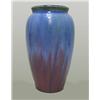 Image 1 : Fulper vase; blue and pink flambe glaze