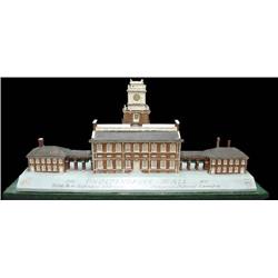 Plaster scale model of Independence Hal