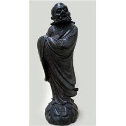 Carved Rosewood Oriental figure of man 