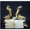 Image 2 : A pair of spelter figural bookends on a
