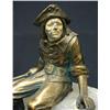 Image 3 : A pair of spelter figural bookends on a