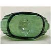Image 3 : Blown glass flask; green scroll pint; o