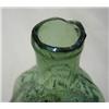 Image 4 : Blown glass flask; green scroll pint; o