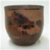 Image 1 : Redware jar; wheel turned; brownish red