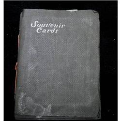 Postcard album; paper cover marked Souv