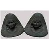 Image 1 : A pair of cast iron American Indian Chi