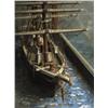 Image 3 : Clipper ship model in case; depicting s
