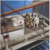 Image 5 : Clipper ship model in case; depicting s