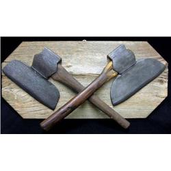 Broad Axe trade sign; a pair of crossed