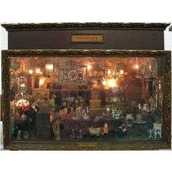 Diorama "Antiques" depicting interior o