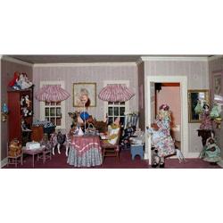 Diorama - Child's playroom and bathroom