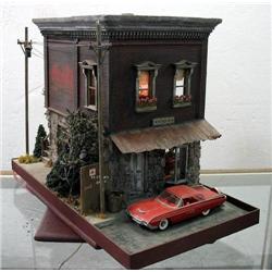 Diorama - Four sided Antiques shop with