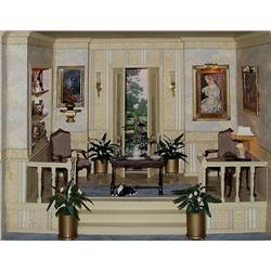 Diorama - Interior parlor with furnishi