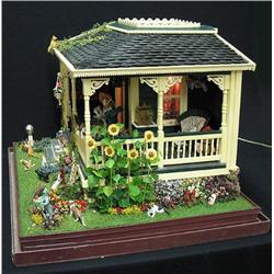 Diorama - House depicting front porch a