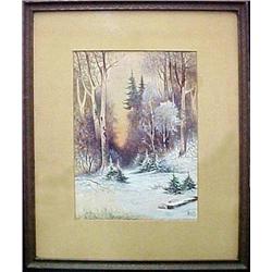 H. W. (Henry Wadsworth) Moore watercolo