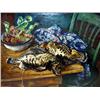 Image 2 : Waldo Peirce oil on canvas of tabletop 