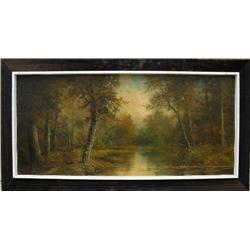 H. R. Durssol oil on board; landscape; 