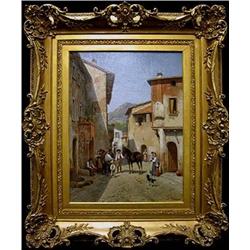 Jacques Francois Carabain oil on canvas