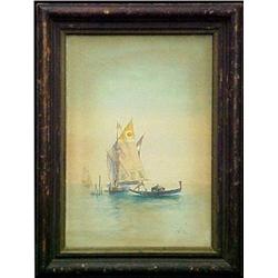 William Ritschel watercolor "A View in 