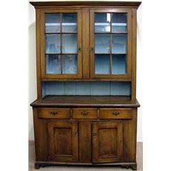 Pennsylvania painted stepback cupboard;