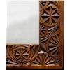 Image 2 : Carved walnut framed mirror; rectangula