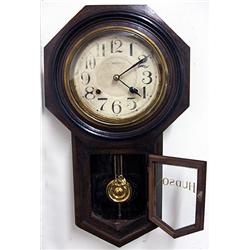 Hudson drop octagonal clock with pendul