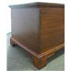 Image 2 : Walnut blanket chest; overhanging hinge