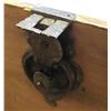 Image 3 : Walnut blanket chest; overhanging hinge